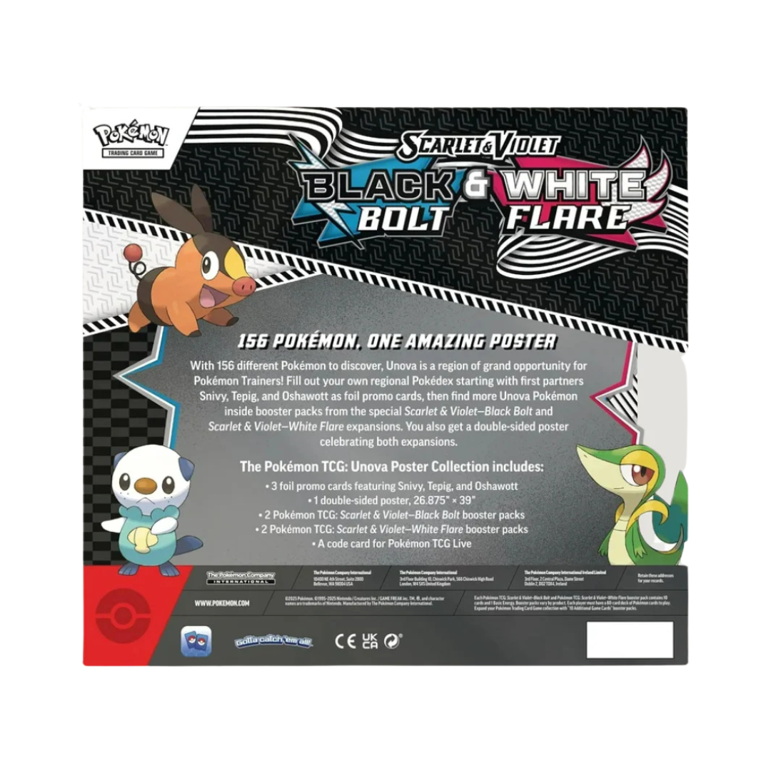 Pokémon Black Bolt & White Flare Unova Poster Collection