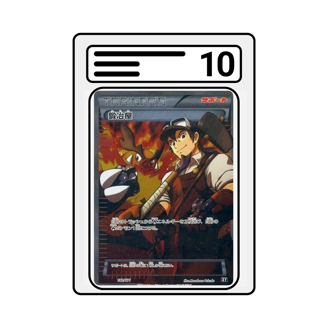 Graded Karte Pokemon The best of XY 182 Blacksmith