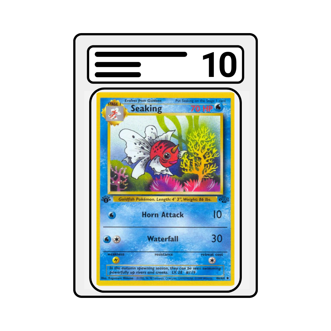 Graded Karte Pokemon Jungle 1ST. Edition Golking 046