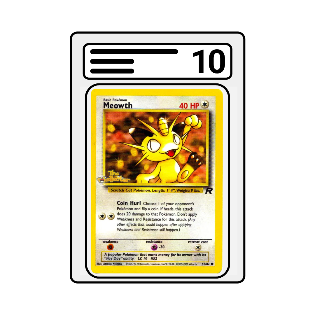 Graded Karte Pokemon Team Rocket Meowth 062