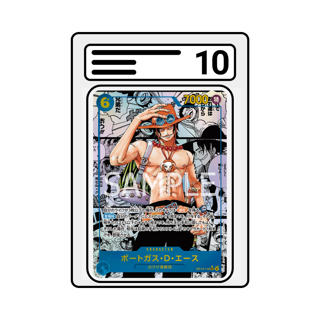 Graded Karte One Piece OP13 119 Portgas D. Ace Manga