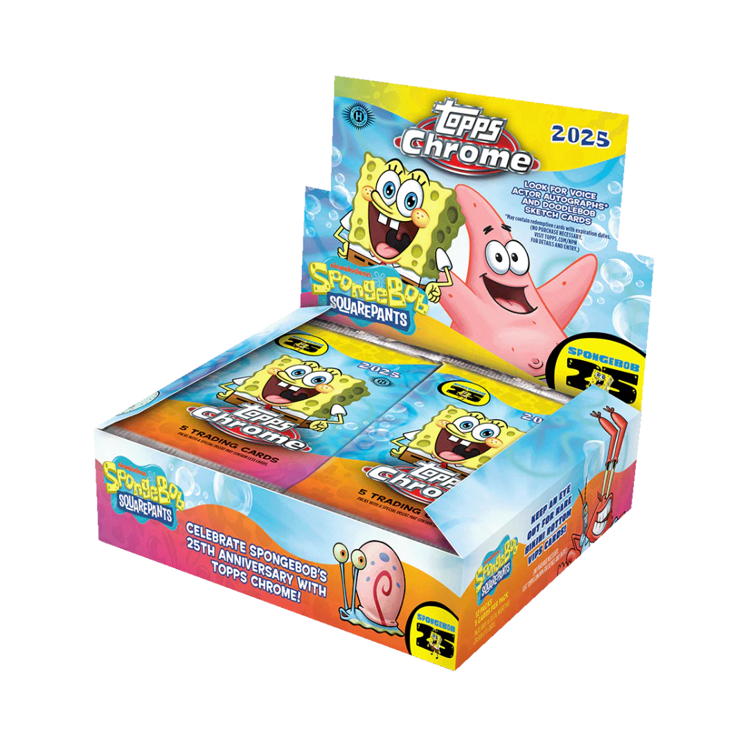 2025 Topps Chrome SpongeBob 25th Anniversary | Hobby Box