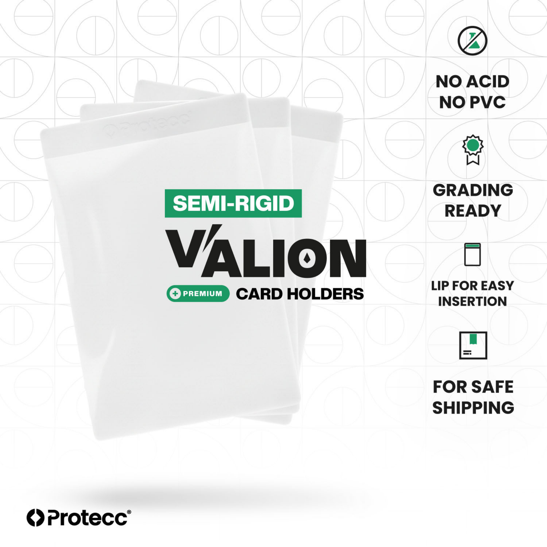 Protecc Valion Semi-Rigid Card Holder (20 Stk.)