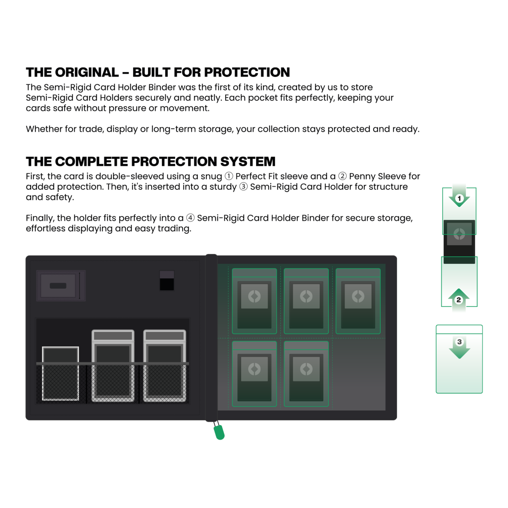 Protecc Guardium Semi-Rigid Card Holder Binder