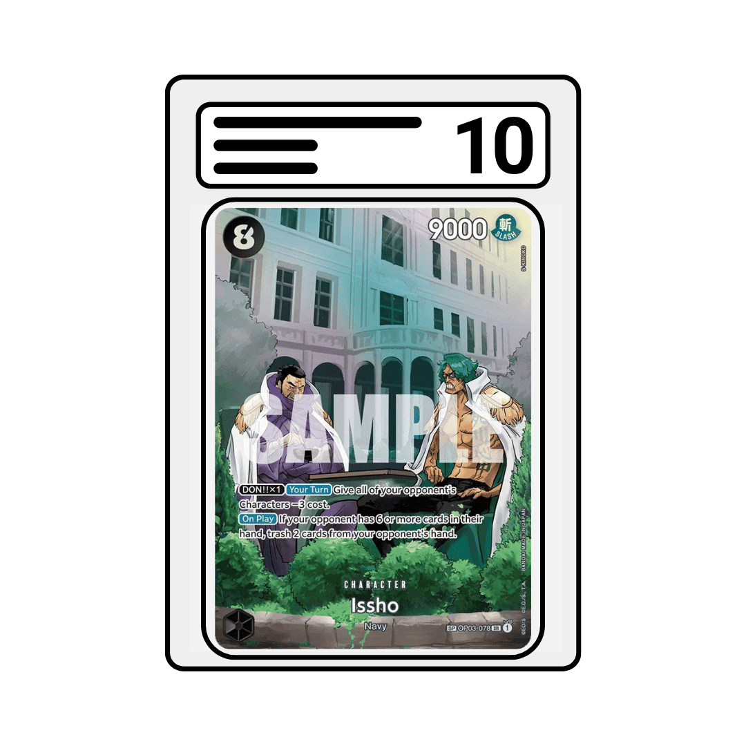 Gradet Karte One Piece OP07 078 Issho Special Alternate Art