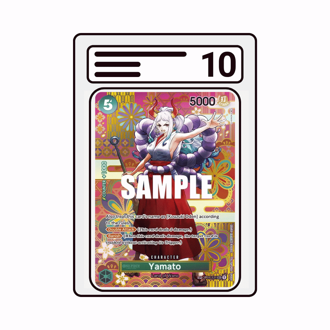 Gradet Karte One Piece OP05 121 Yamato Special Alternate Art