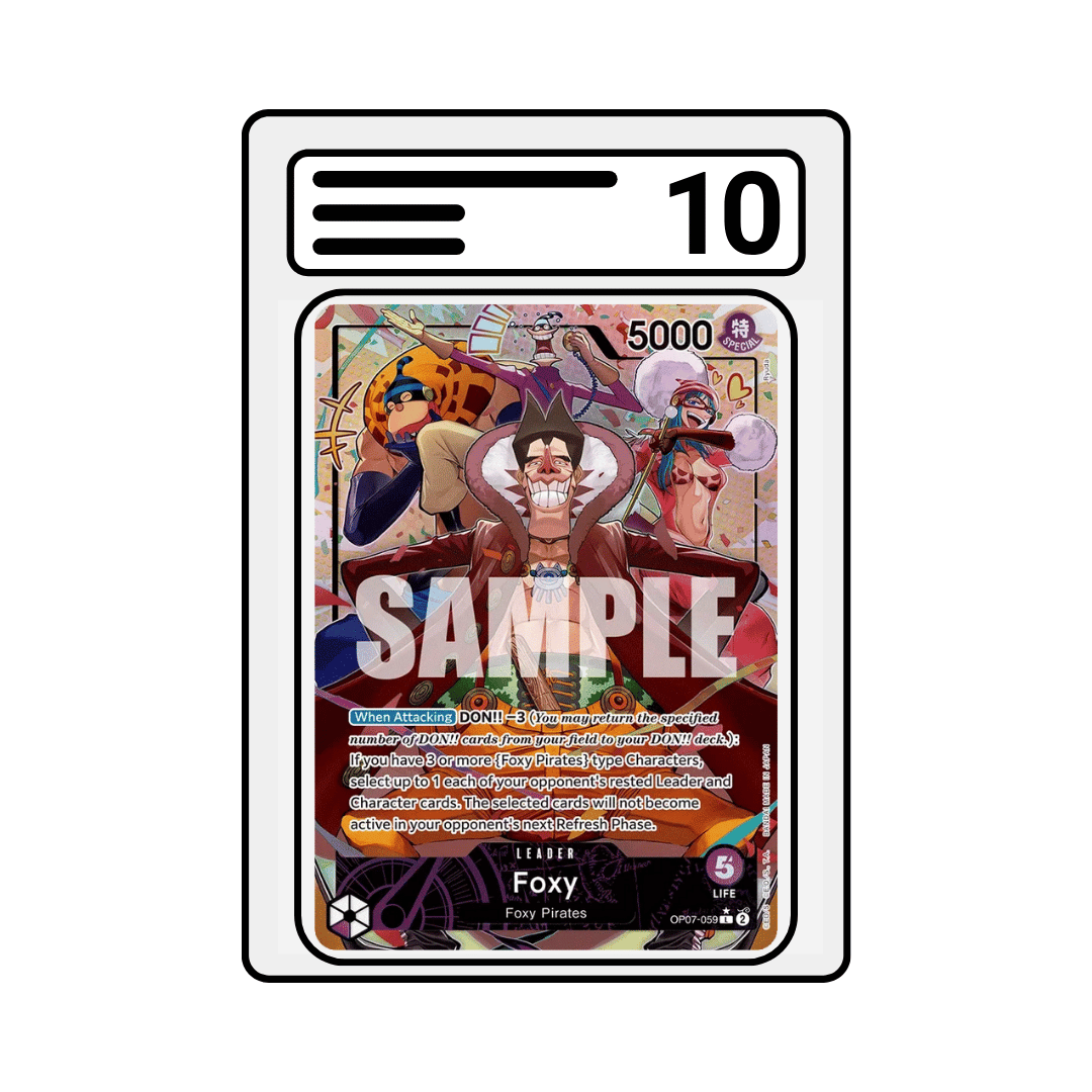 Gradet Karte One Piece OP07 059 Foxy Alternate Art