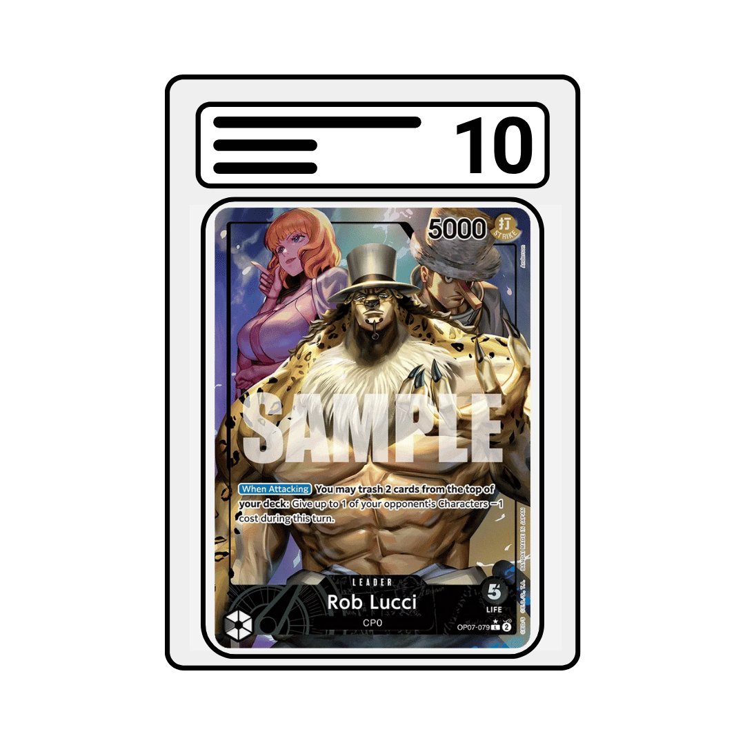 Gradet Karte One Piece OP07 079 Rob Lucci Alternate Art