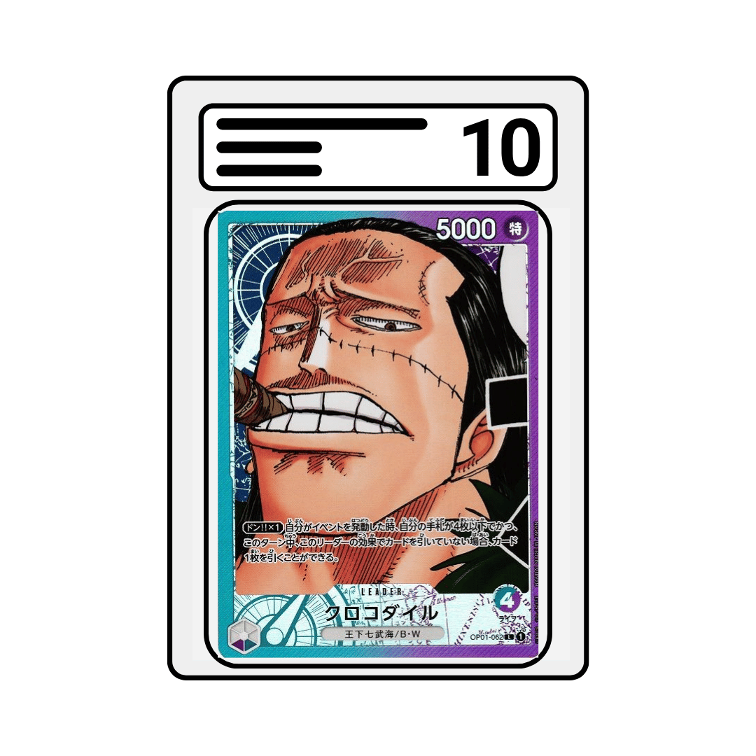 Gradet Karte One Piece OP01 062 Crocodile Alternate Art