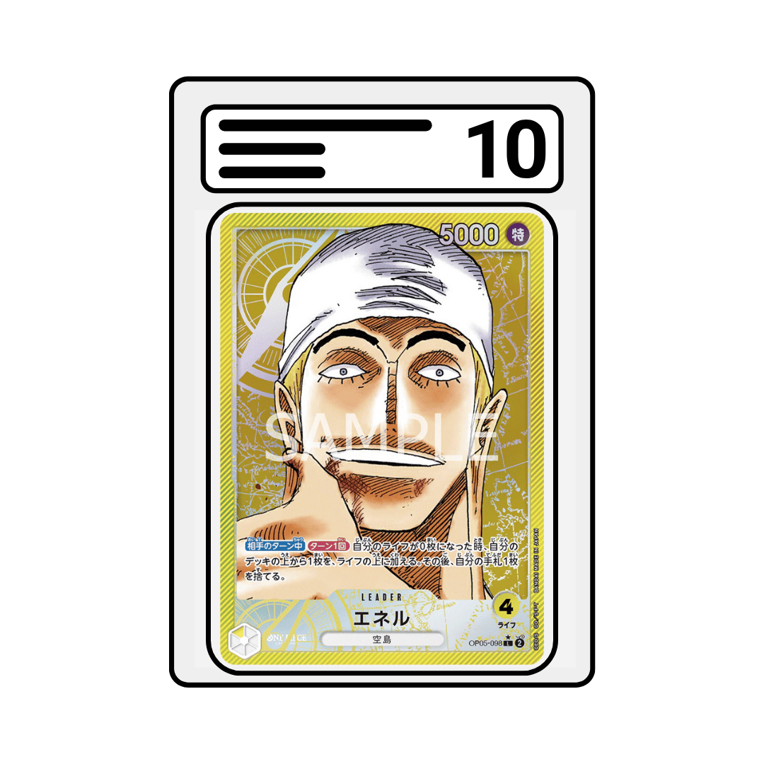 Gradet Karte One Piece OP05 098 Enel Alternate Art