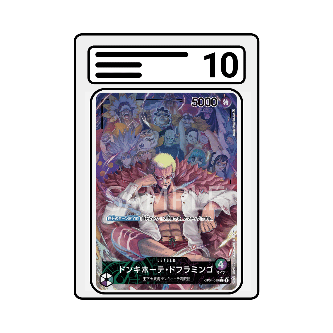 Gradet Karte One Piece OP04 019 Donquixote Doflamingo Alternate Art
