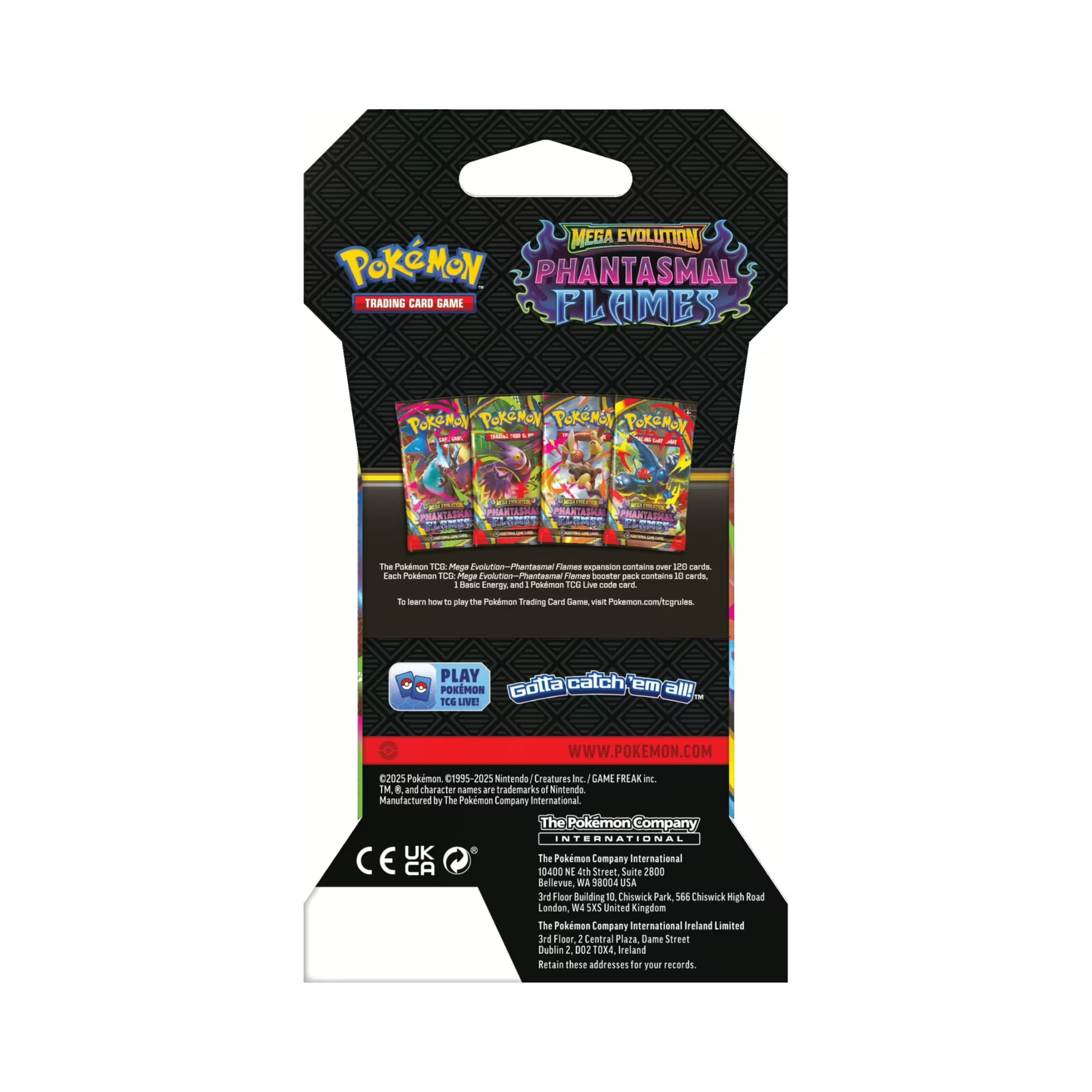 Pokémon Phantasmal Flames Sleeved Booster