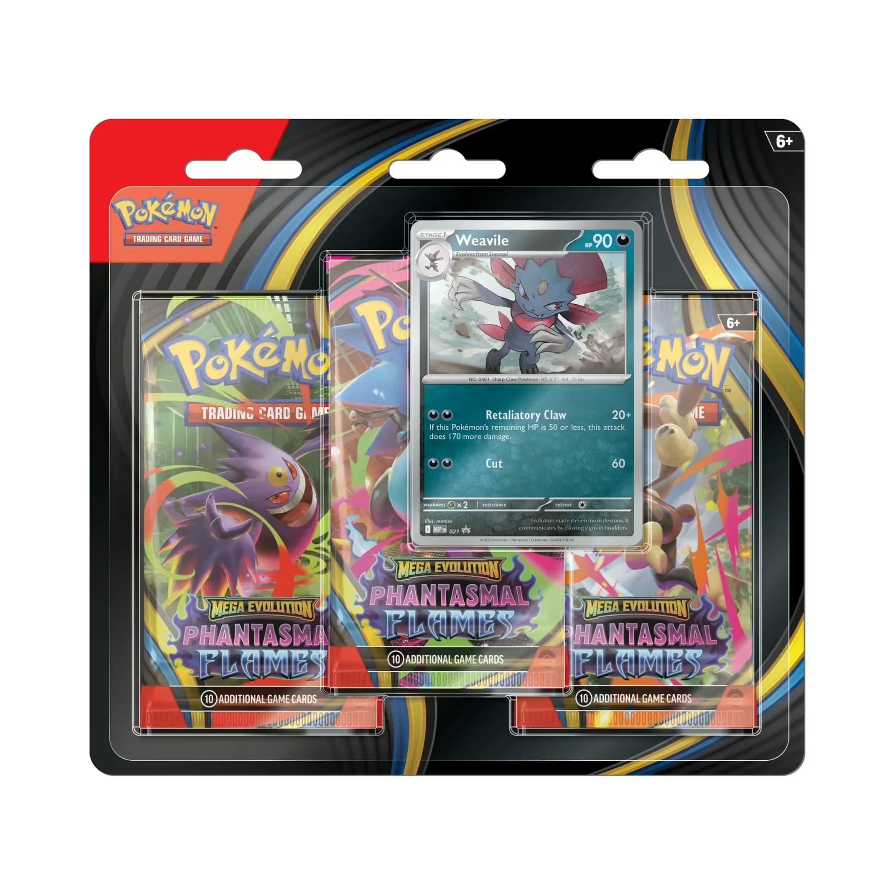 Pokémon Phantasmal Flames 3-Pack Blister