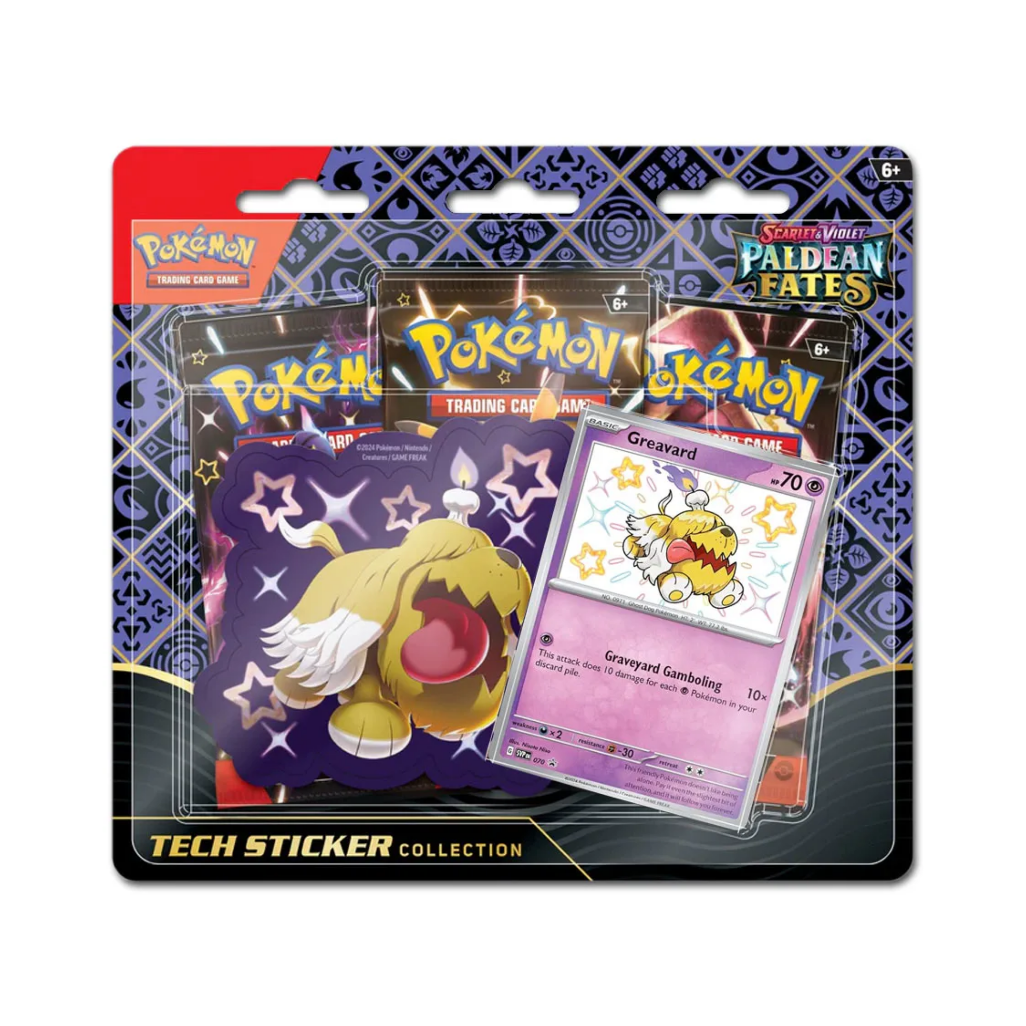 Paldean Fates: Greavard Tech Sticker Collection