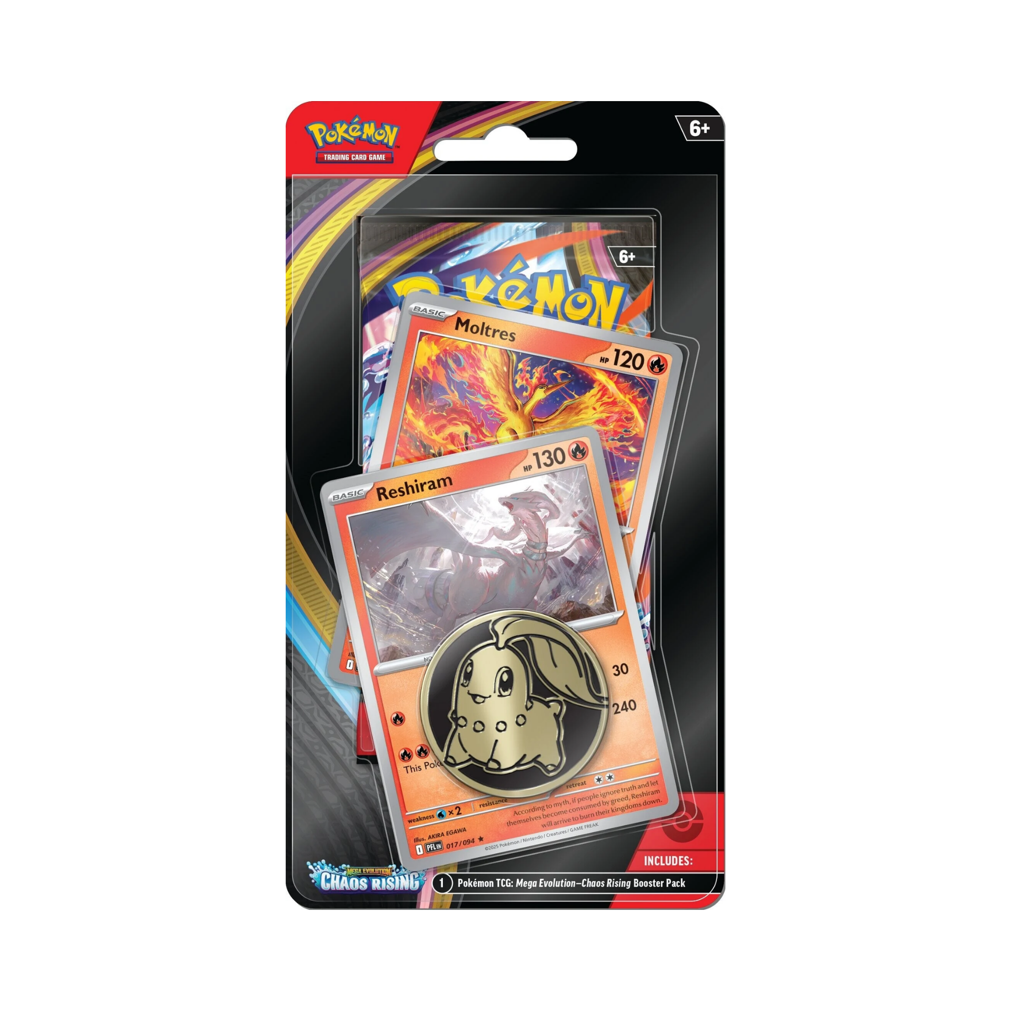 Chaos Rising: Reshiram Premium Checklane Blister