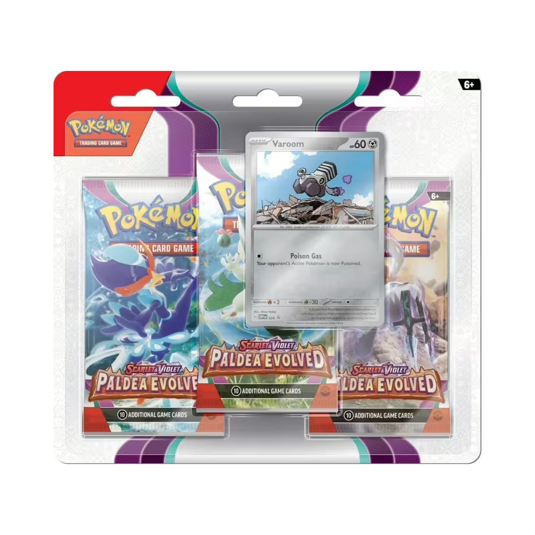 Paldea Evolved: Varoom 3-Pack Blister