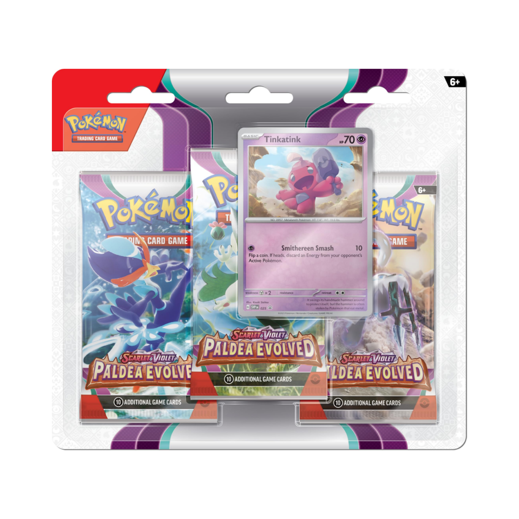 Paldea Evolved: Tinkatink 3-Pack Blister