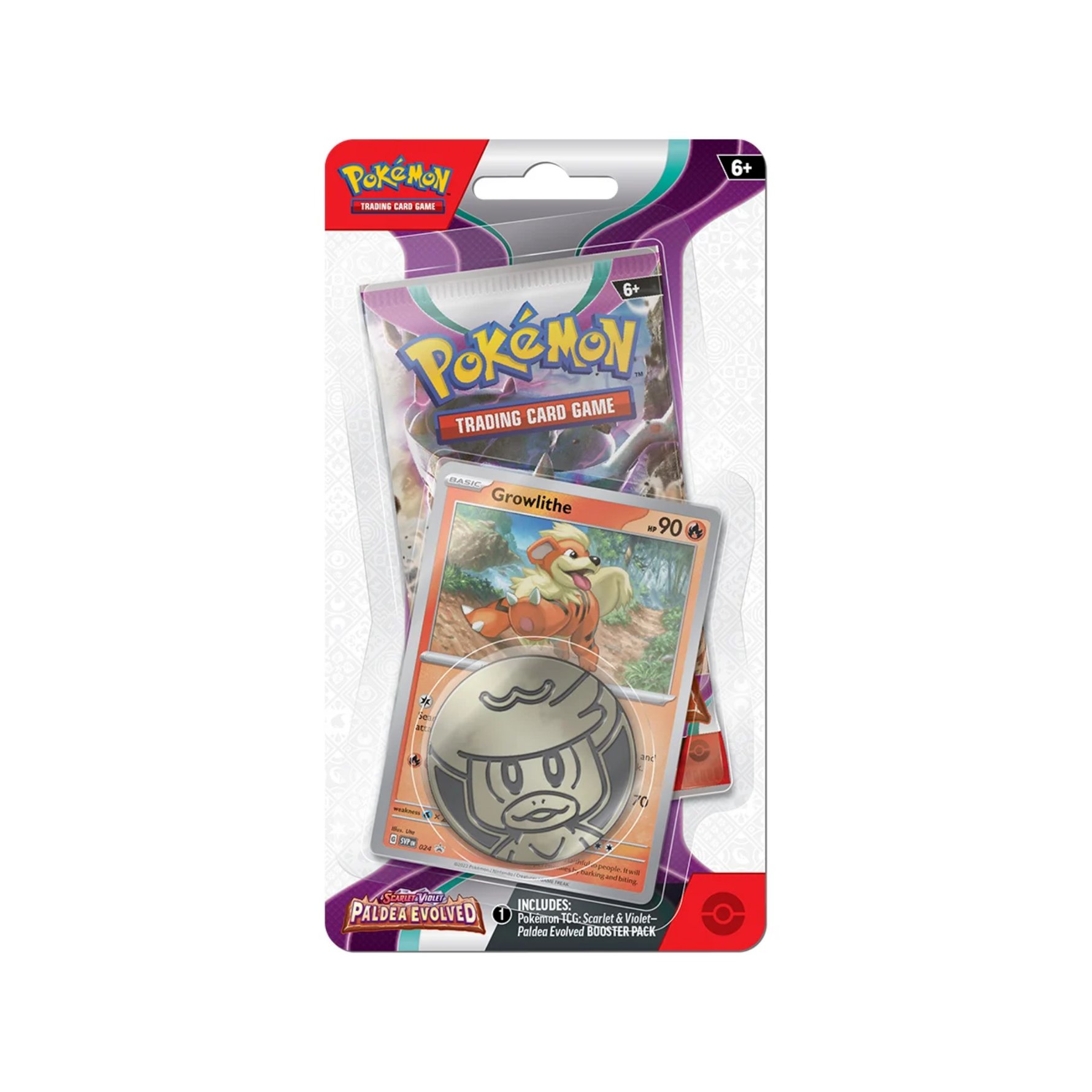 Paldea Evolved: Growlithe 1-Pack Blister