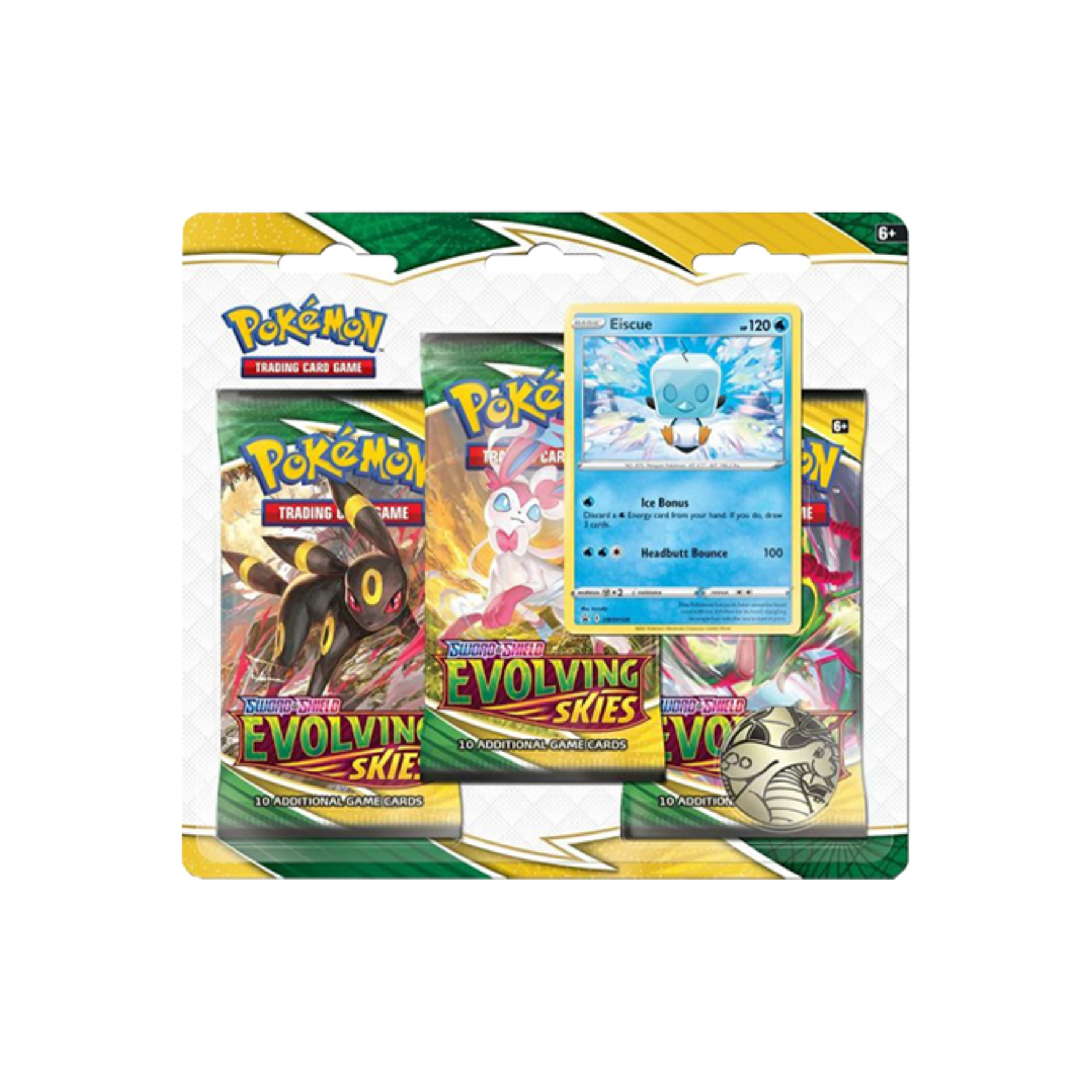Pokémon Evolving Skies: Eiscue 3-Pack Blister