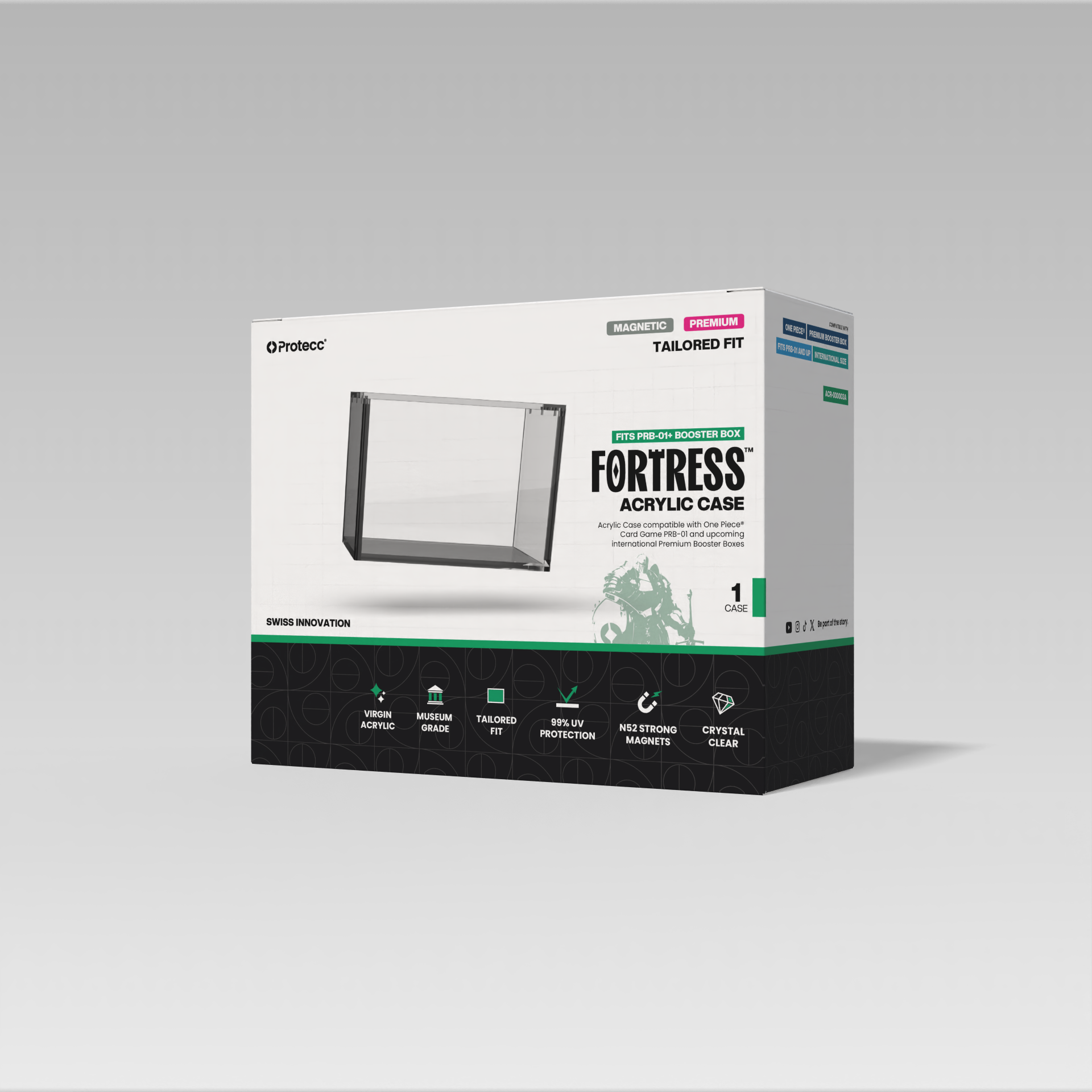 Protecc Acryl Case One Piece English Booster Box (OP-PRB)