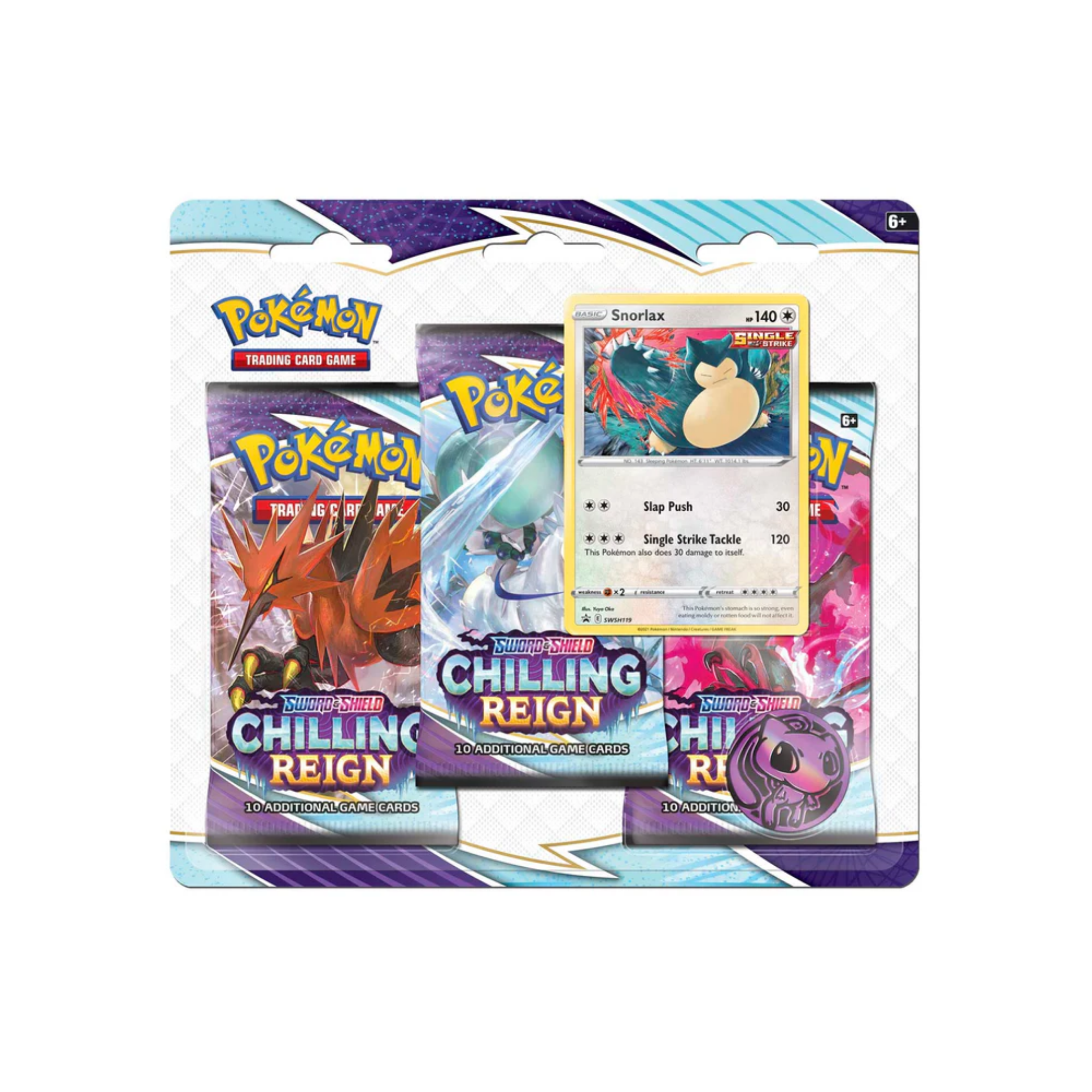 Pokémon Chilling Reign: Snorlax 3|Pack Blister