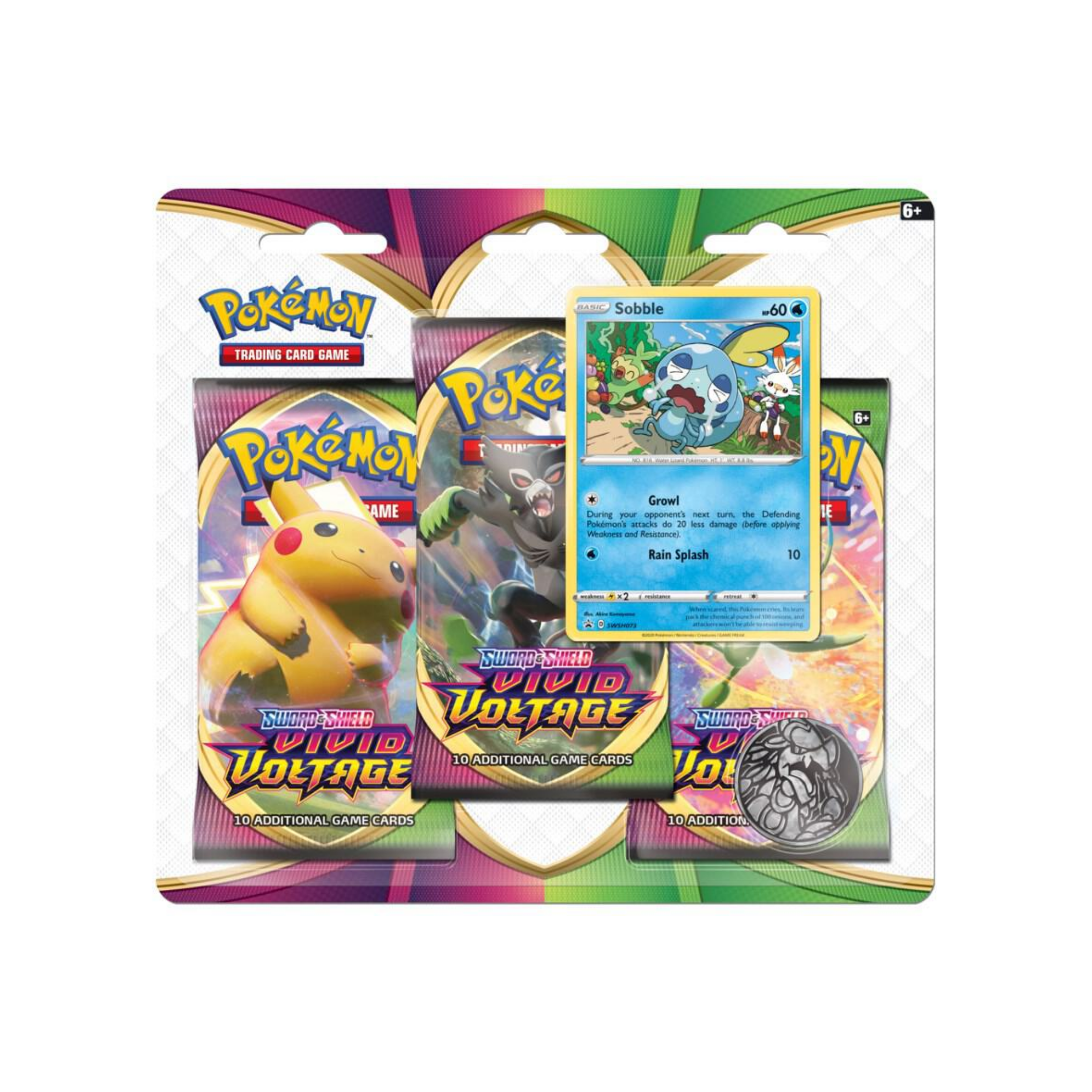 Pokémon Vivid Voltage: Sobble 3|Pack Blister