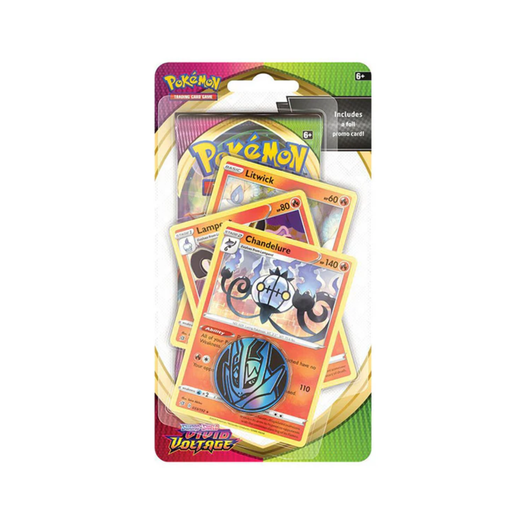 Pokémon Vivid Voltage: Chandelure Premium Checklane Blister