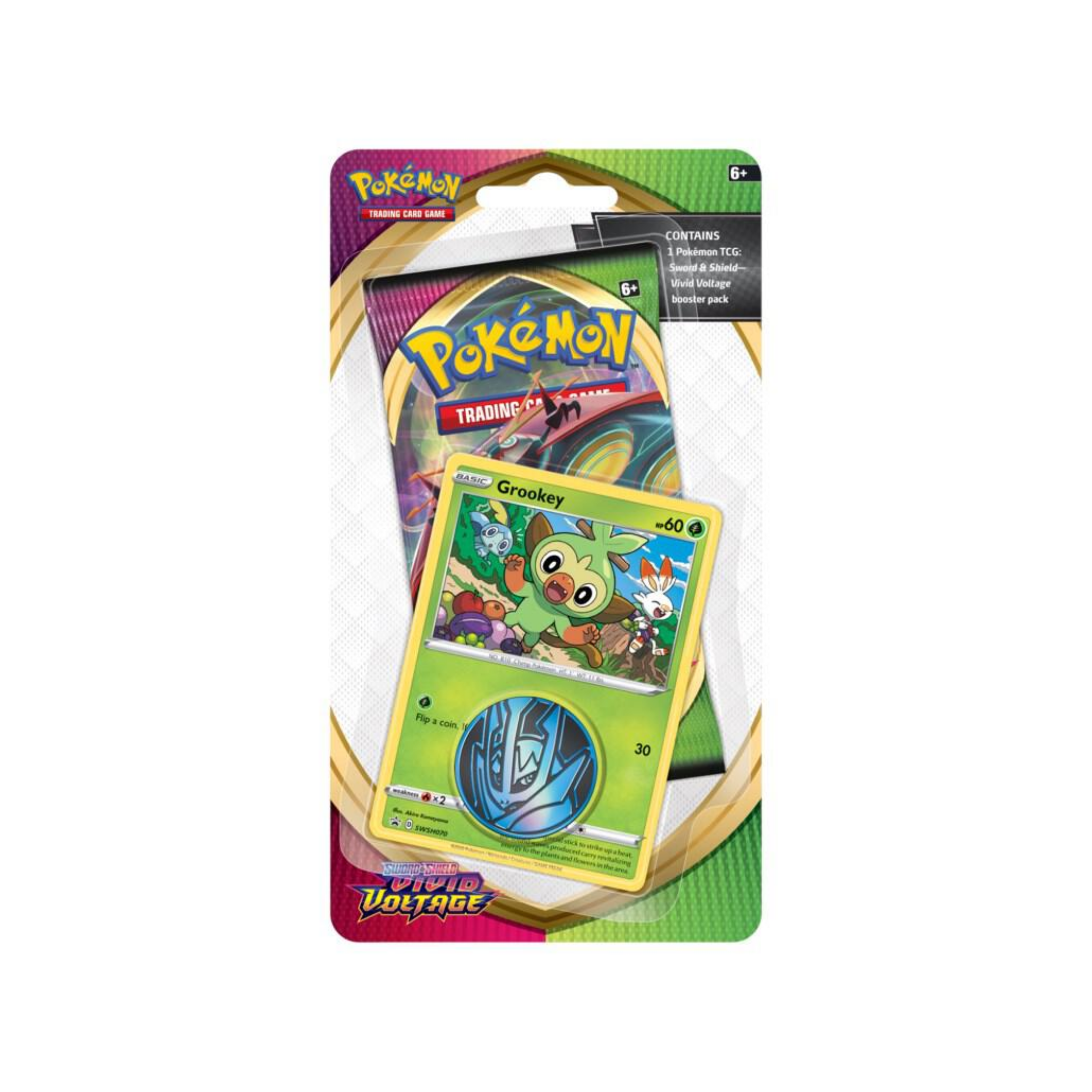 Pokémon Vivid Voltage: Grookey 1|Pack Blister