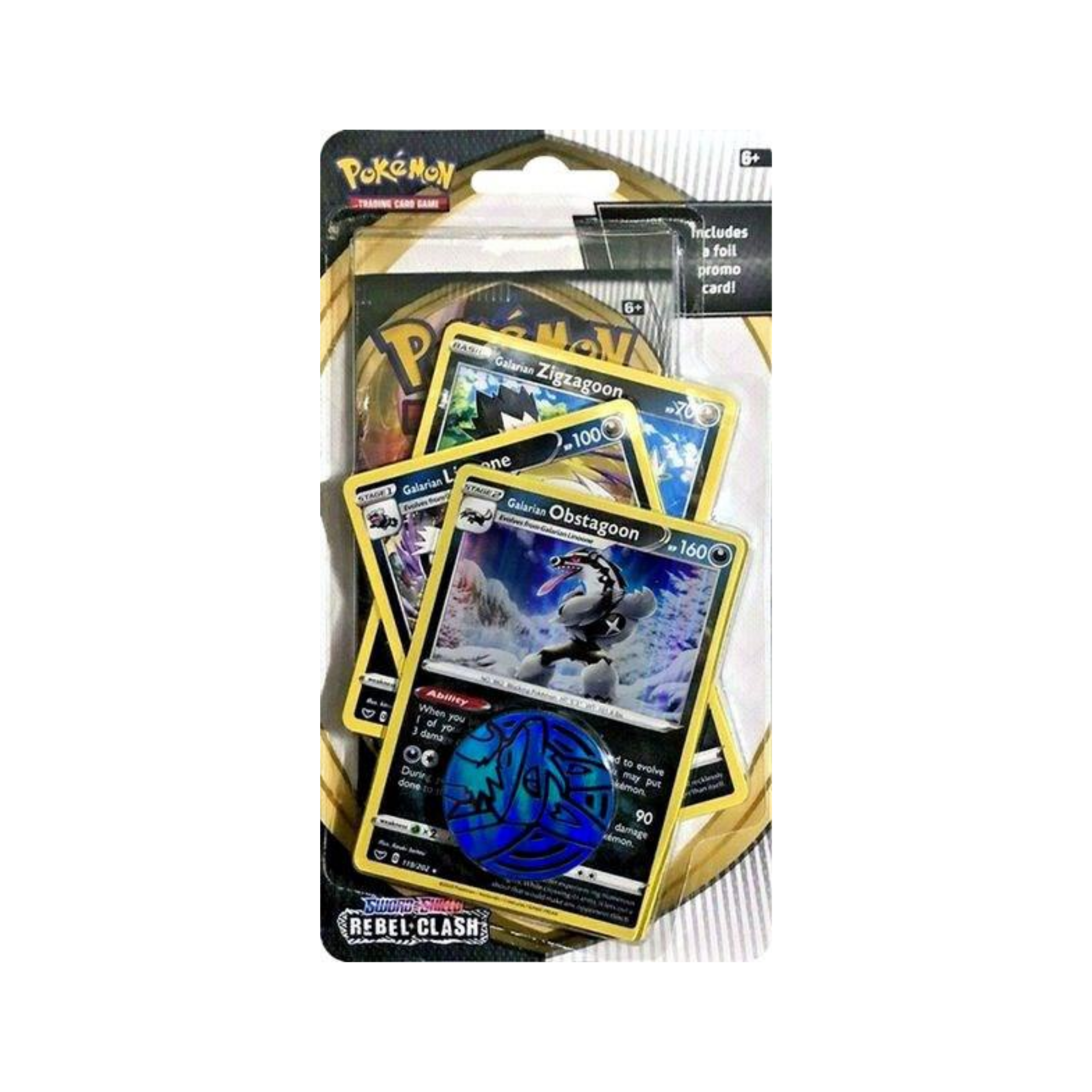 Pokémon Rebel Clash: Galarian Obstagoon Premium Checklane Blister Blisters