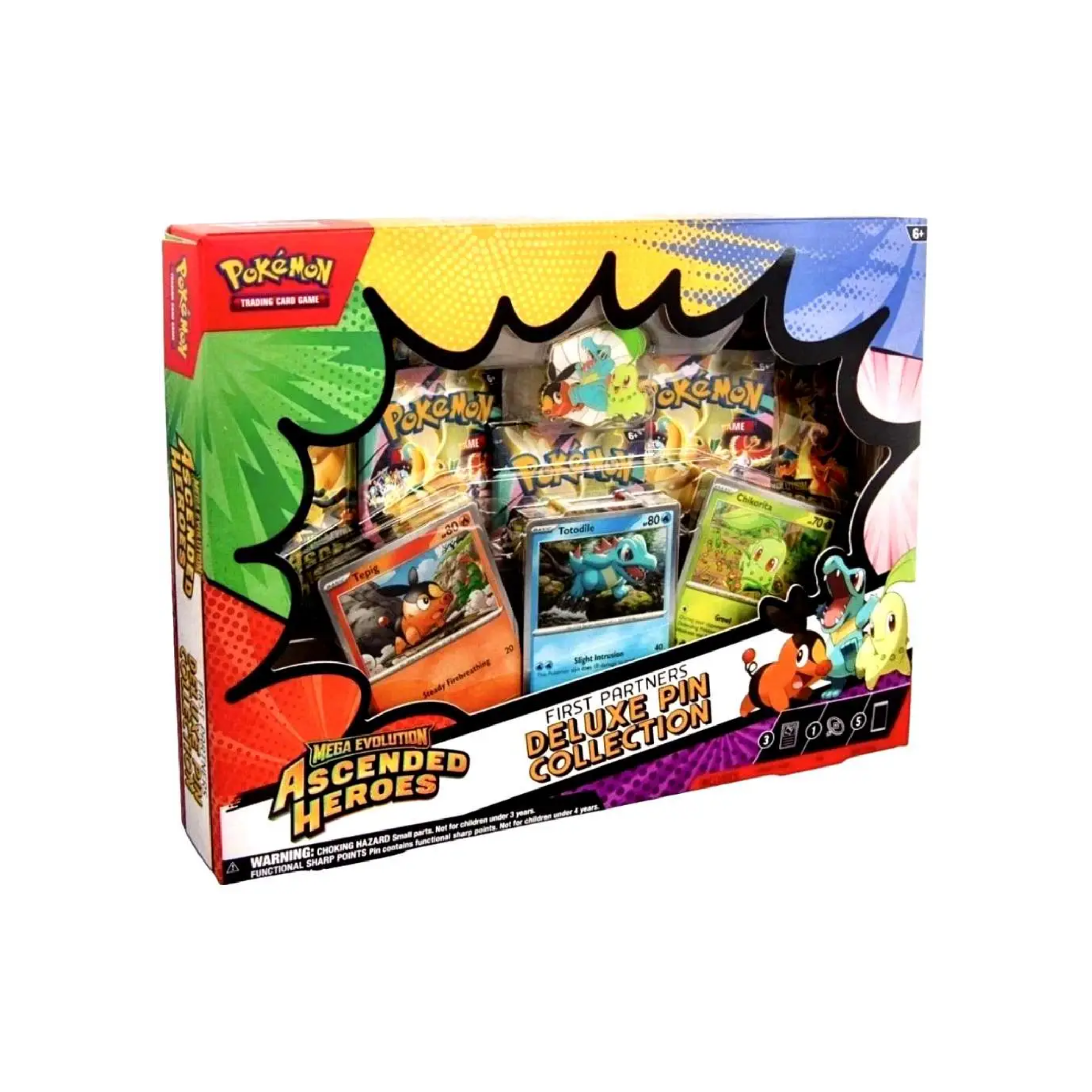 Pokémon Mega Evolution Ascended Heroes: First Partners Deluxe Pin Collection