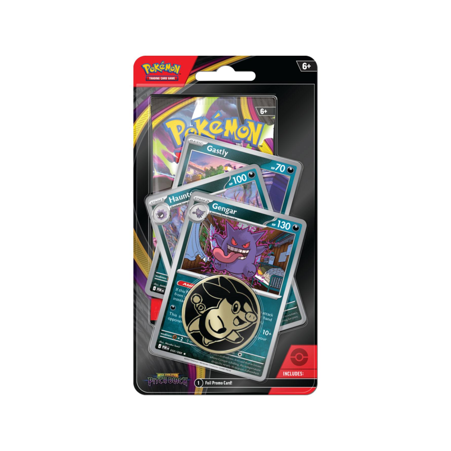 Pokémon Mega Evolution Pitch Black: Gengar Premium Checklane Blister