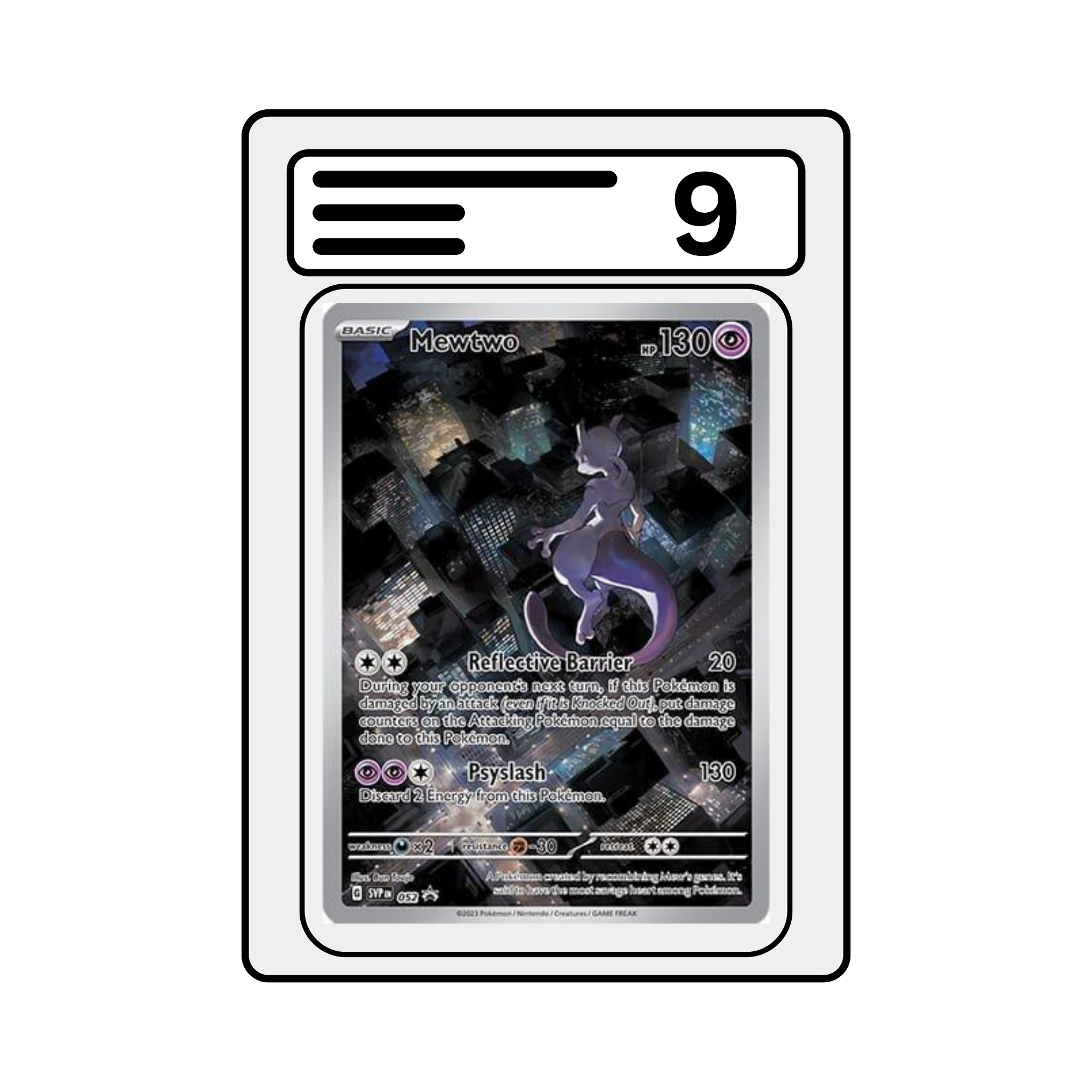 Graded Karte Pokemon SV Black Star Promos 052 Mewtwo