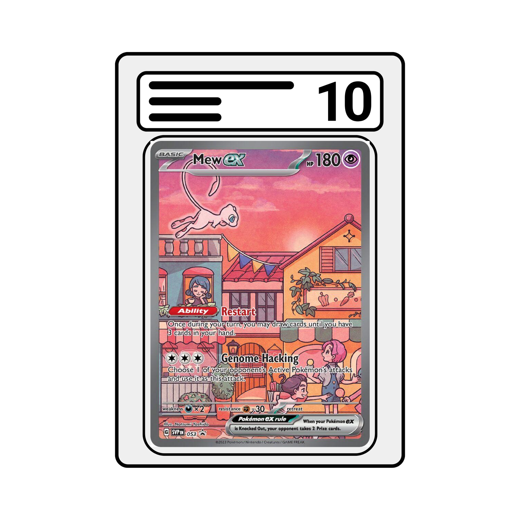 Graded Karte Pokemon 151 053 Mew Ex