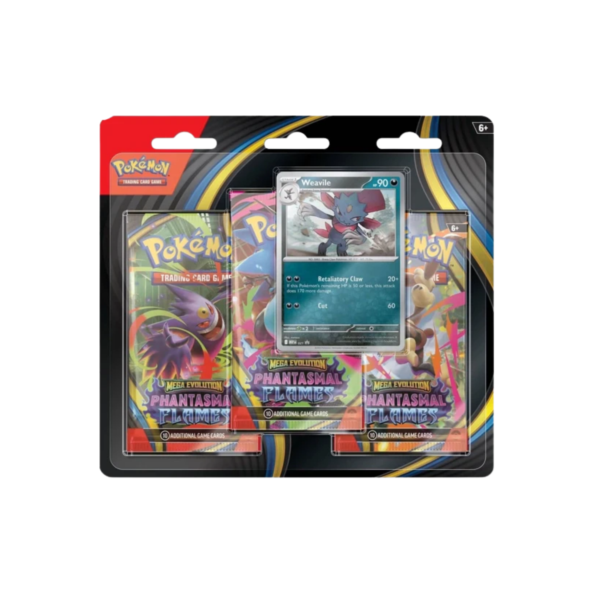 Pokémon  Phantasmal Flames Weavile 3|Pack Blister