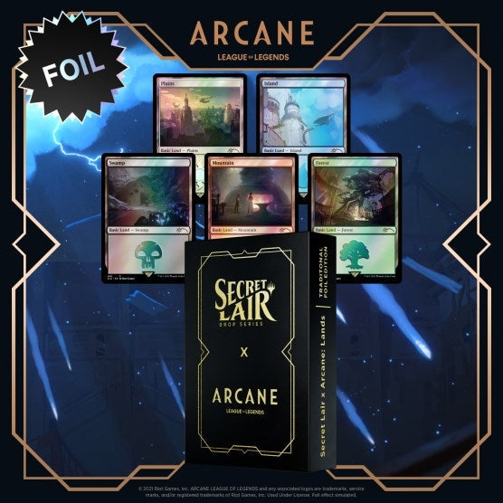 Secret Lair Drop: Secret Lair x Arcane: Lands - Traditional Foil Edition (SLD)