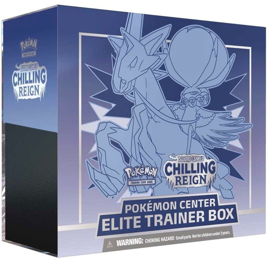 Chilling Reign Pokemon Center Elite Trainer Box [Ice Rider Calyrex] (Exclusive) (SWSH06)